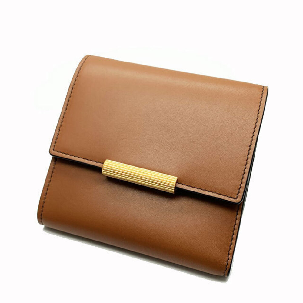 Bottega Veneta Leather Trifold Wallet Black